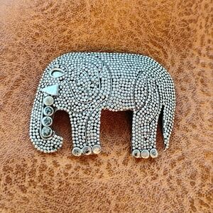 NAPIER Silver 925 Elephant Pin Brooch